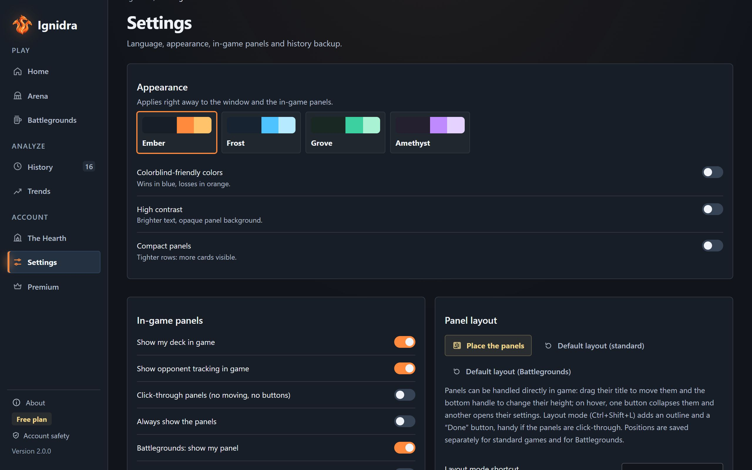 Themes, accessibility and languages